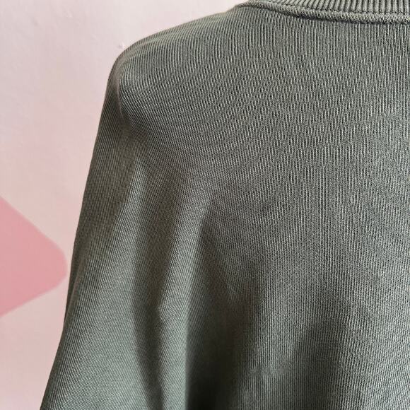 Offline by Aerie Green Graphic Sweatshirt Pullover Cozy Loungewear Medium - Picture 9 of 12